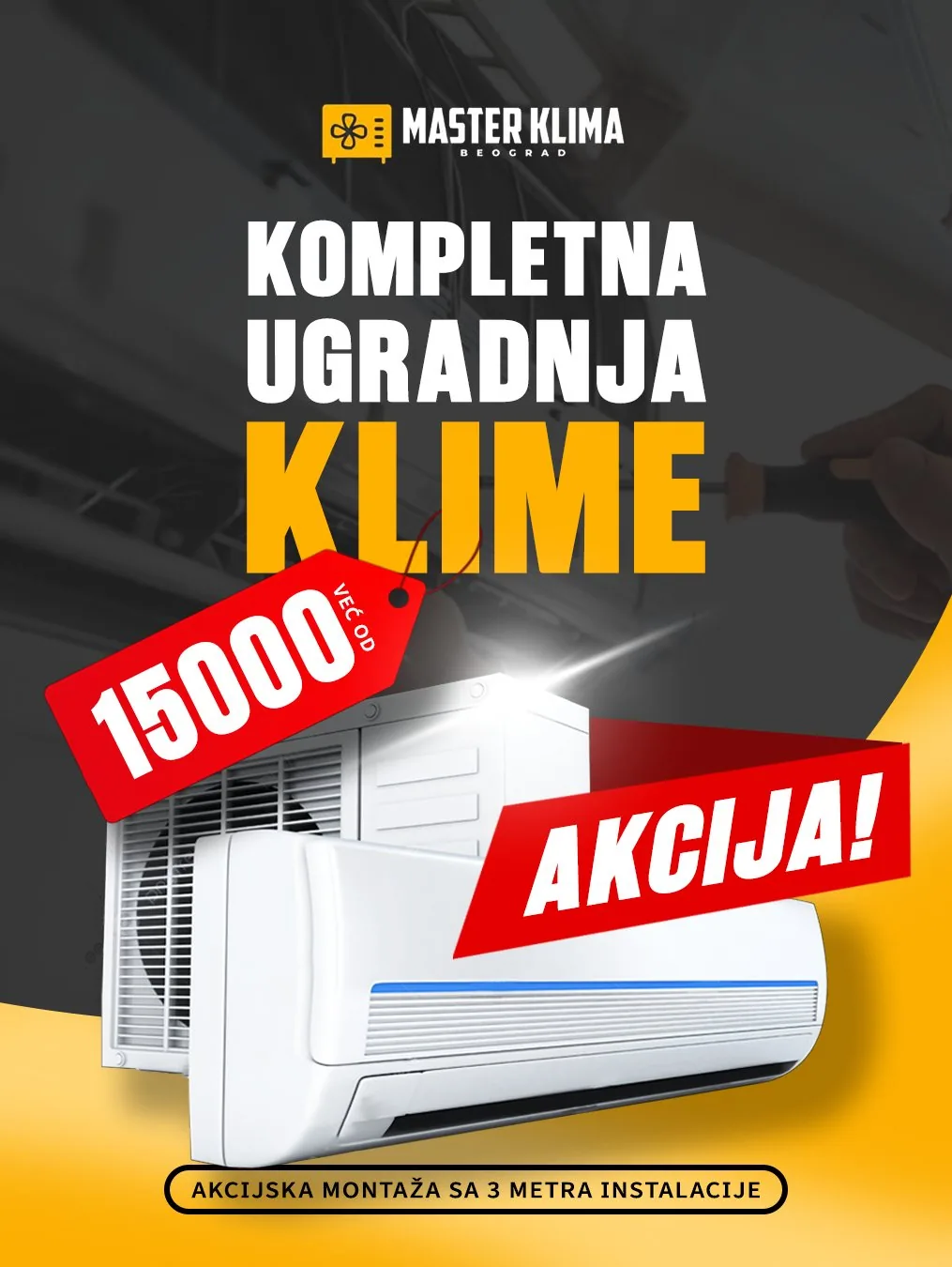 Dizajn objava za Instagram – Master Klima