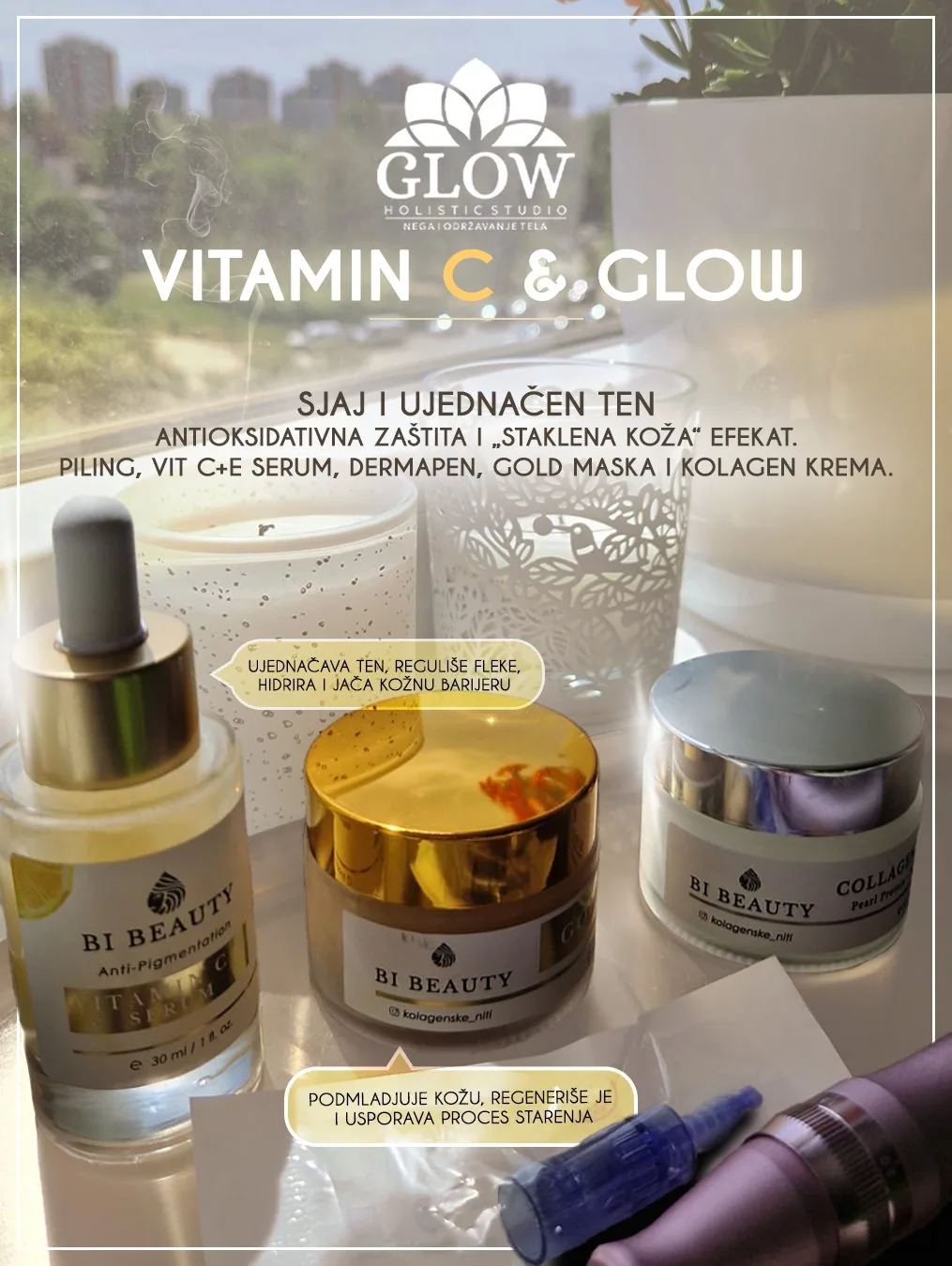 Dizajn objava za Instagram – Glow Holistički Studio